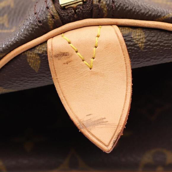 LOUIS VUITTON Brown Monogram Leather Boston Bag - Picture 9 of 10